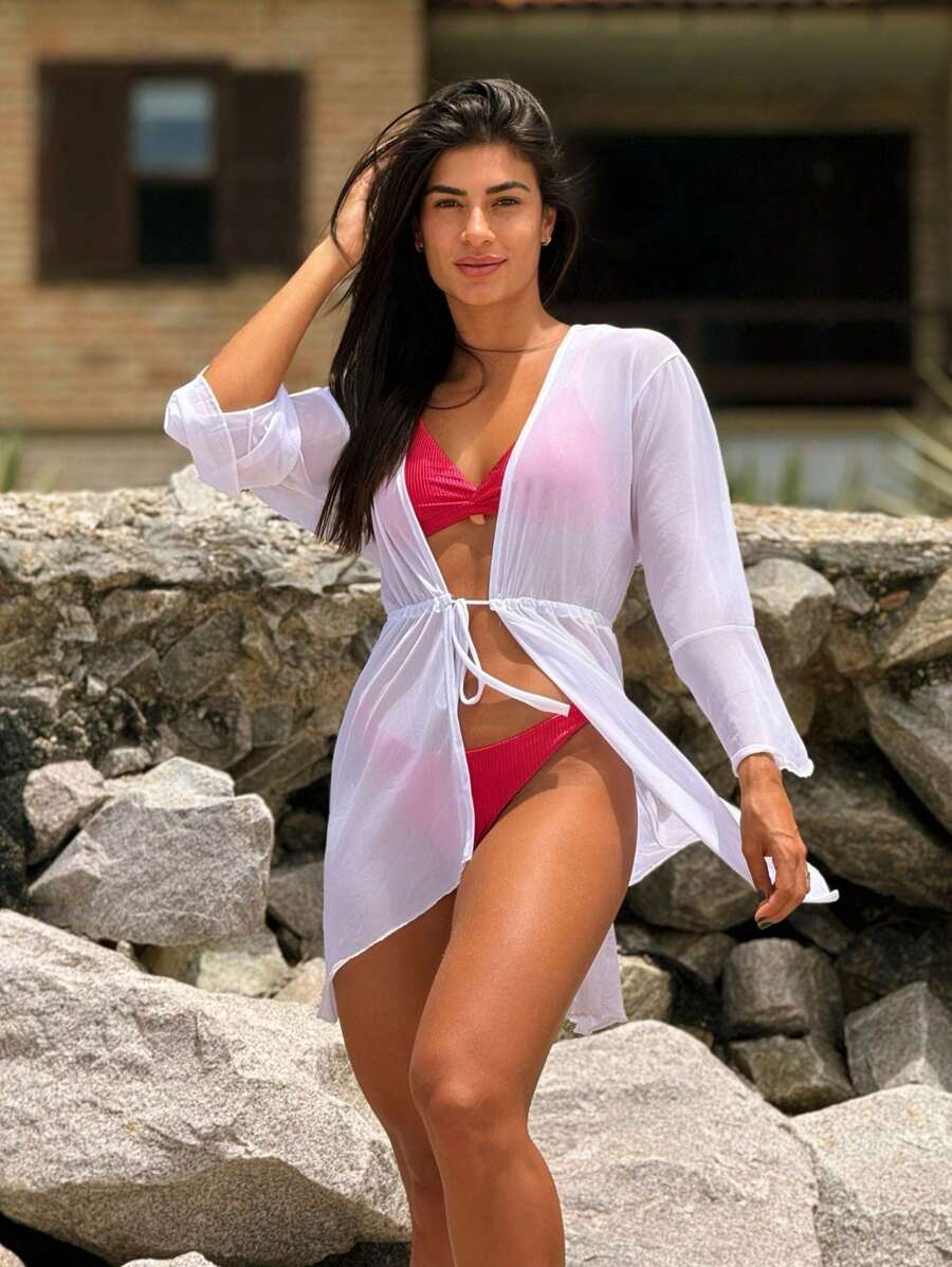 Saída de Praia kimono curta soltinha - Praiar