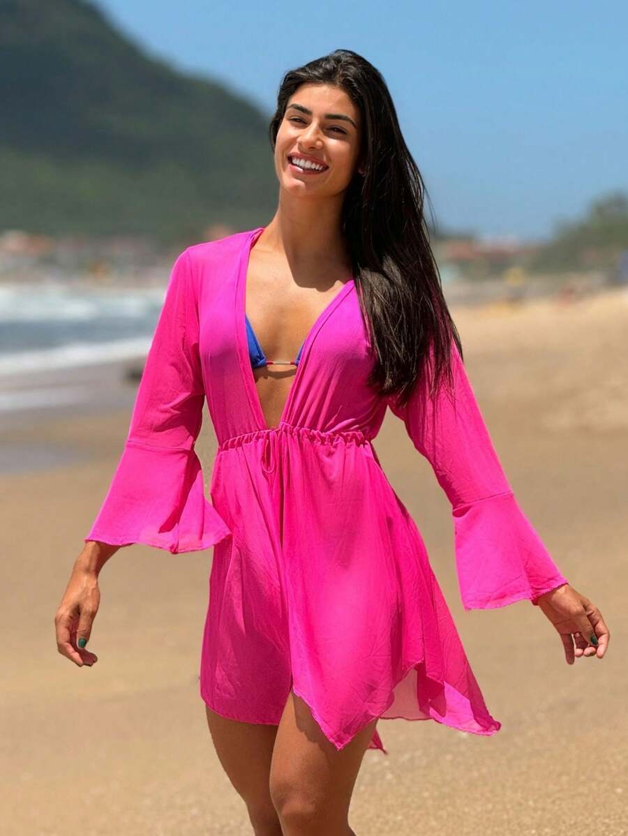 Saída de Praia kimono curta soltinha - Praiar