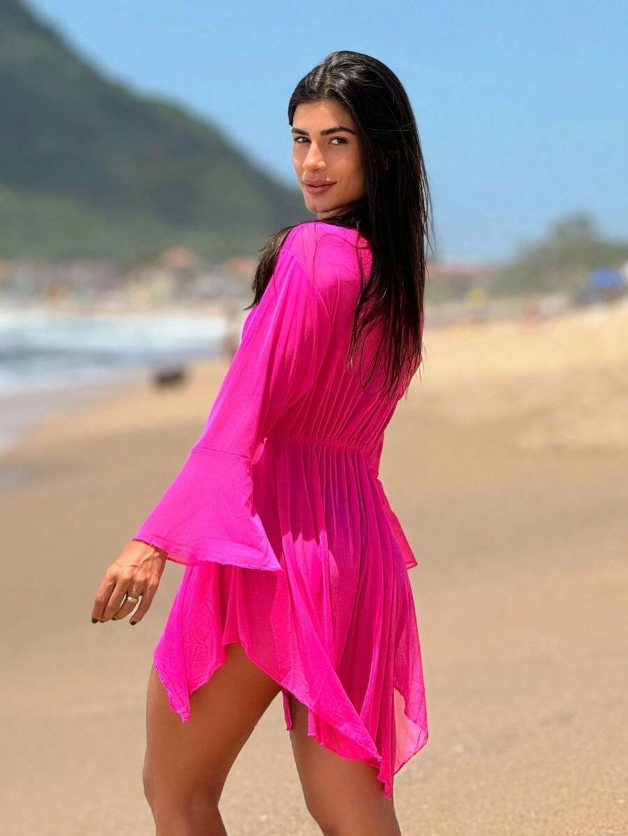 Saída de Praia kimono curta soltinha - Praiar