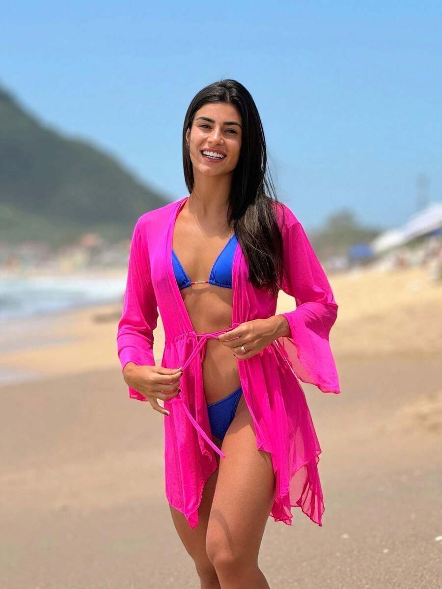 Saída de Praia kimono curta soltinha - Praiar