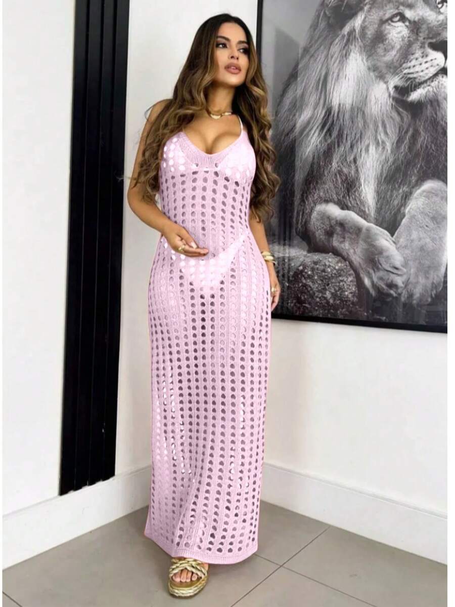 vestido saída de praia longa crochê - Praiar
