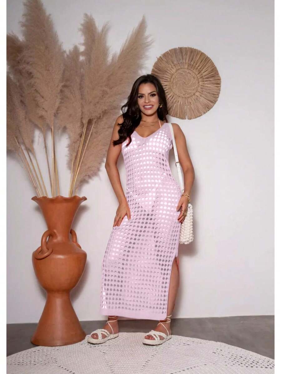 vestido saída de praia longa crochê - Praiar
