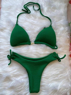 Biquini Cortininha Canelado - Praiar