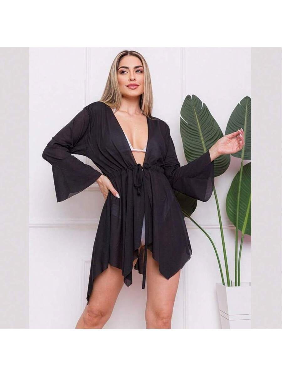 Saída de Praia kimono curta soltinha - Praiar