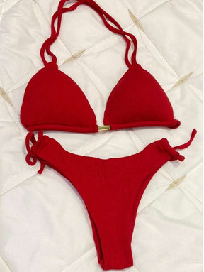 Biquini Cortininha Canelado - Praiar