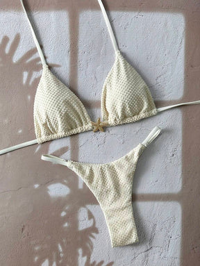 2 Peças Conjunto de Maiô Bikini Cortininha - Praiar