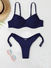 Biquíni Liso de Tecido Canelado - Praiar