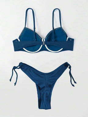 Biquíni Liso de Tecido Canelado - Praiar