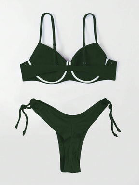 Biquíni Liso de Tecido Canelado - Praiar