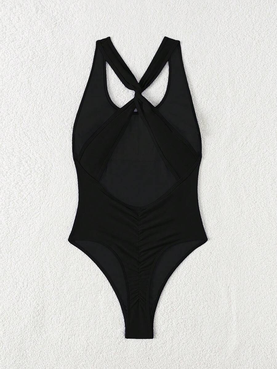 Maiô Sólido Torcido Franzido - Praiar