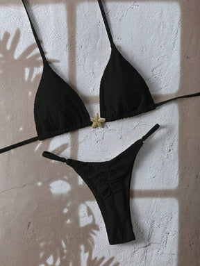 2 Peças Conjunto de Maiô Bikini Cortininha - Praiar