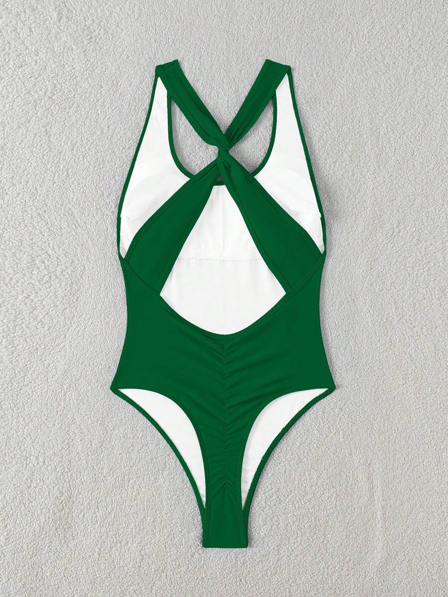 Maiô Sólido Torcido Franzido - Praiar