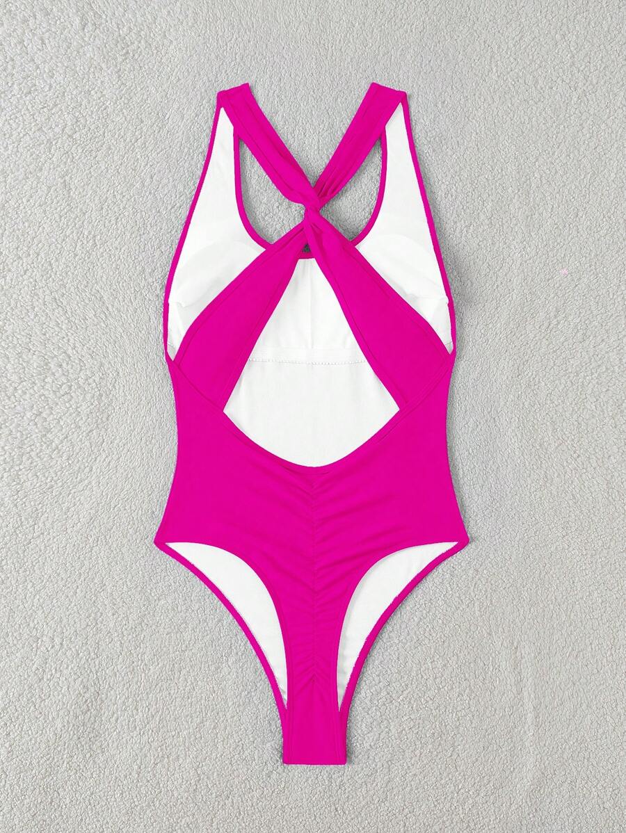 Maiô Sólido Torcido Franzido - Praiar