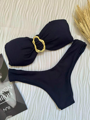 Biquíni Bege Asa Delta com Bojo Removível – Praiar