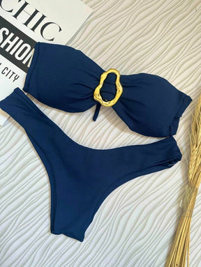 Biquíni Bege Asa Delta com Bojo Removível – Praiar