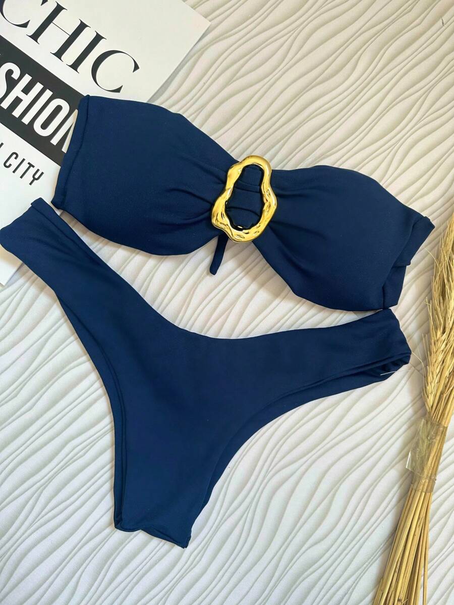 Biquíni Bege Asa Delta com Bojo Removível – Praiar