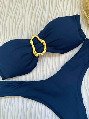 Biquíni Bege Asa Delta com Bojo Removível – Praiar