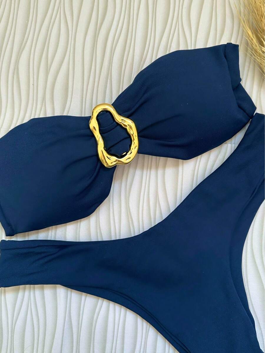 Biquíni Bege Asa Delta com Bojo Removível – Praiar