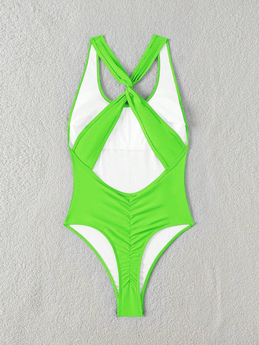 Maiô Sólido Torcido Franzido - Praiar