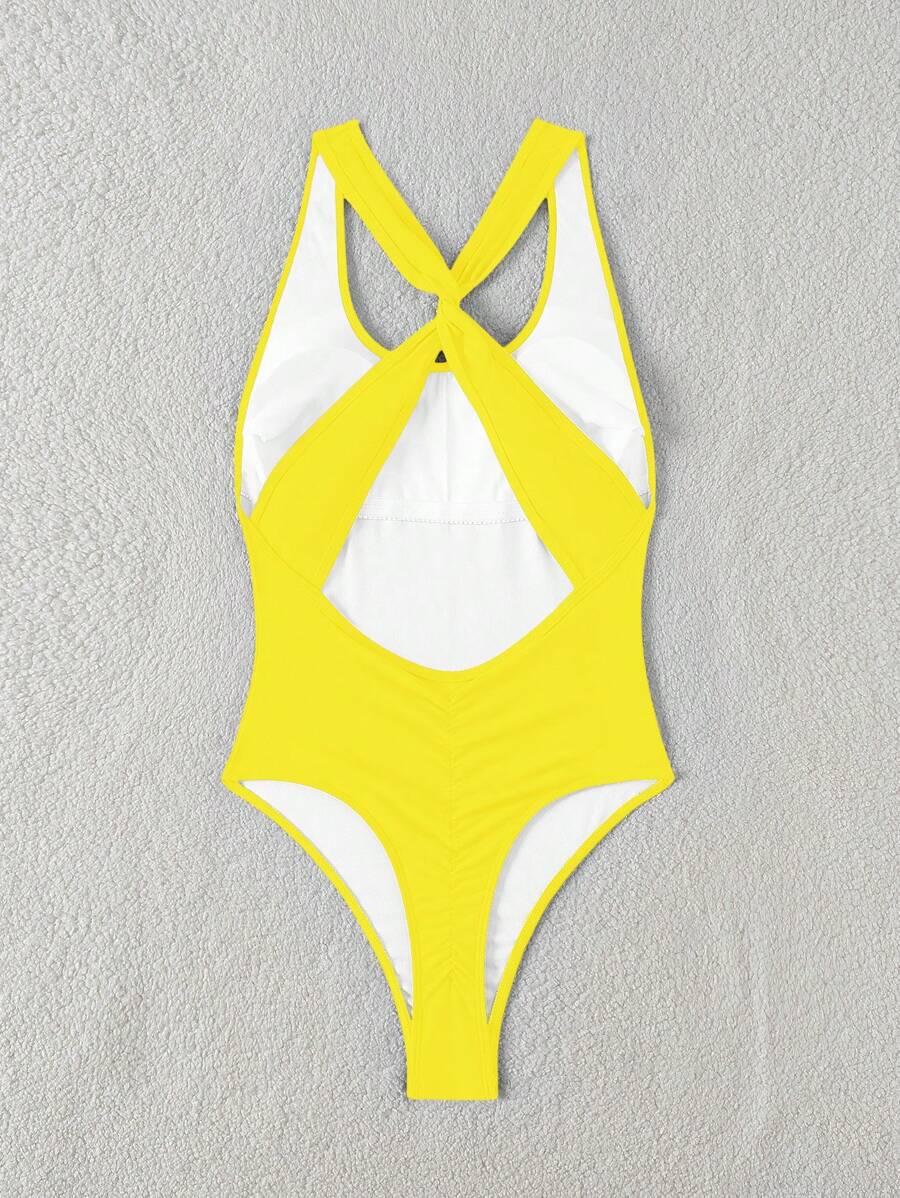 Maiô Sólido Torcido Franzido - Praiar