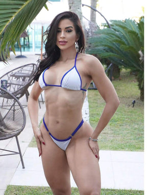 Biquíni de Fita Para Bronze Sexy com Alça Fina Ajustável e Fio Dental Marquinha