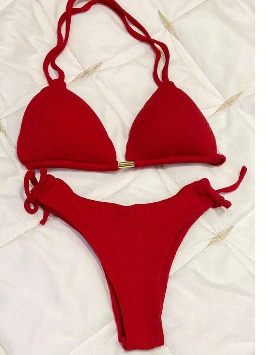 Biquini  Com Bojo e Fio Duplo Semi Fio Dental - Praiar