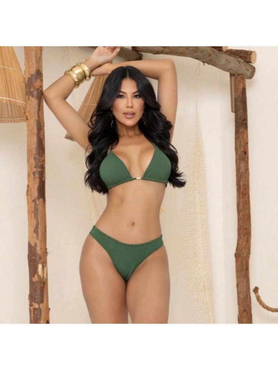 Conjunto de Biquini asadelta Annaruga Estilo cortininha