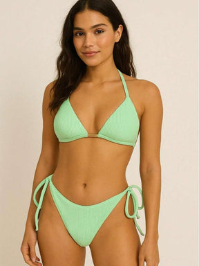 Biquini Cortininha Canelado - Praiar